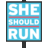 sheshouldrun logo