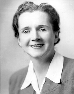 A black & white headshot of Rachel Carson, author of Silent Spring, circa 1940.